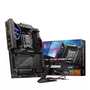 Motininė plokštė MSI MPG X870E CARBON WIFI – AMD X870E, lizdas AM5, ATX, DDR5 iki 256 GB, Wi‑Fi 7