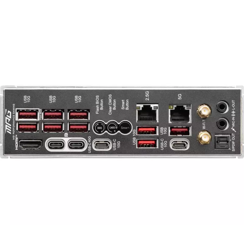 Motininė plokštė MSI MPG X870E CARBON WIFI – AMD X870E, lizdas AM5, ATX, DDR5 iki 256 GB, Wi‑Fi 7