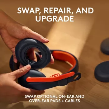 LOGITECH Zone Learn – ausinės – USB-C – ant ausų – klasikinė mėlyna