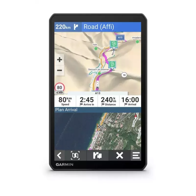 Navigatorius Garmin 895 fiksuotas 20,3 cm (8 colių) TFT liečiamuoju ekranu