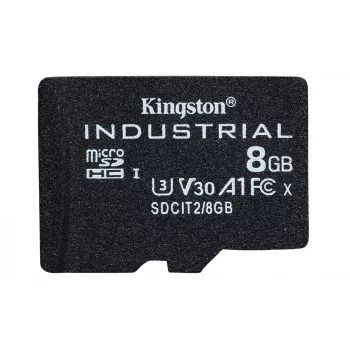 Kingston Technology 8GB microSDHC Industrial C10 A1 pSLC atminties kortelė be adapterio