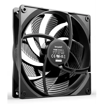 be quiet! Pure Wings 3 140mm PWM high-speed Triple Pack – 3 vnt. 14 cm kompiuterio korpuso ventiliatoriai, juodi