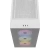 CORSAIR 3000D RGB Airflow Baltas vidutinis bokštas ATX korpusas