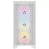 CORSAIR 3000D RGB Airflow Baltas vidutinis bokštas ATX korpusas