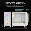 CORSAIR 3000D RGB Airflow Baltas vidutinis bokštas ATX korpusas