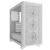 CORSAIR 3000D RGB Airflow Baltas vidutinis bokštas ATX korpusas