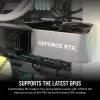 CORSAIR 3000D RGB Airflow Baltas vidutinis bokštas ATX korpusas