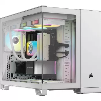 CORSAIR korpusas Icue Link 2500x RGB Micro ATX dviejų kamerų baltas