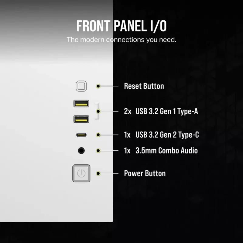 CORSAIR korpusas Icue Link 2500x RGB Micro ATX dviejų kamerų baltas