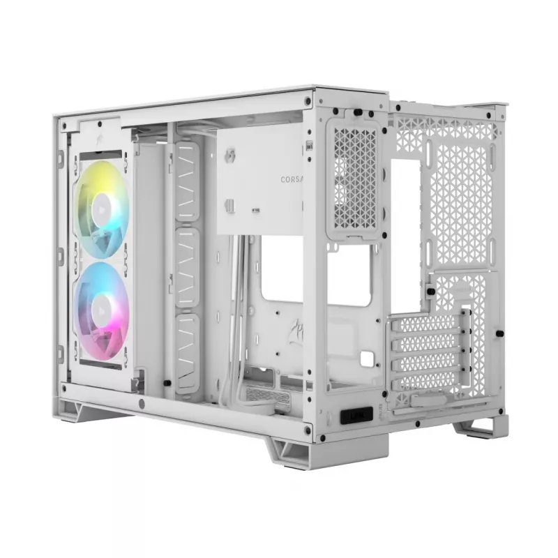 CORSAIR korpusas Icue Link 2500x RGB Micro ATX dviejų kamerų baltas
