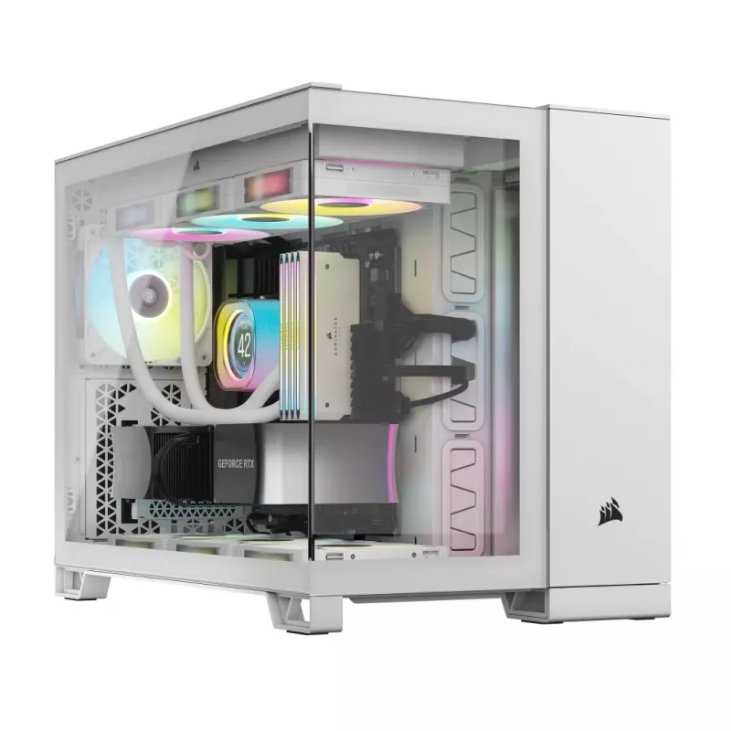 CORSAIR korpusas Icue Link 2500x RGB Micro ATX dviejų kamerų baltas