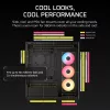PC korpusas CORSAIR 3500X RS-R ARGB – juodas, grūdintas stiklas, tinka ATX/EATX/Micro-ITX, 3x120 mm priekiniai ventiliatoriai