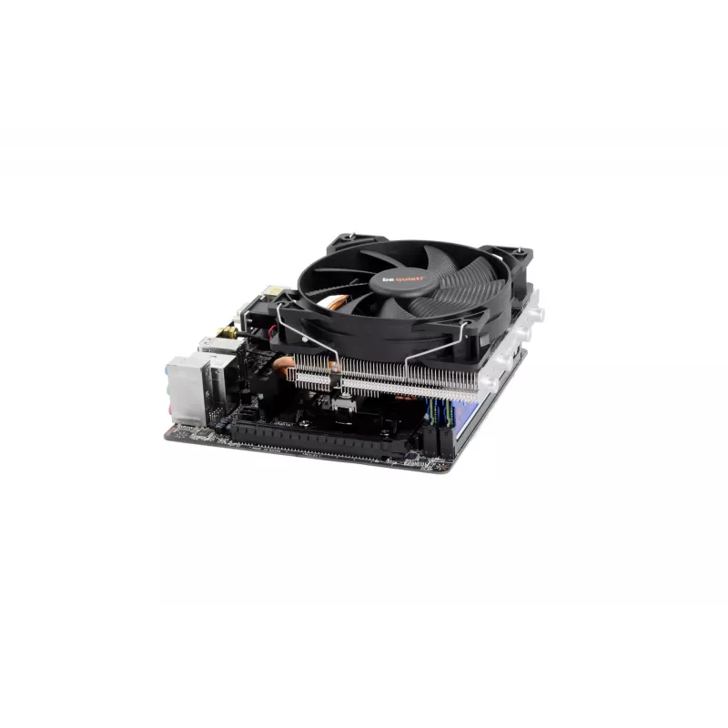 be quiet! Shadow Rock LP procesoriaus aušinimas oru, 120 mm ventiliatorius, Intel LGA1700/1200/1150/1151/1155/2011 Square ILM, AMD AM5/AM4/AM3(+)/AM2(+)/FM1/FM2(+), 130 W TDP, 75,4 mm aukščio