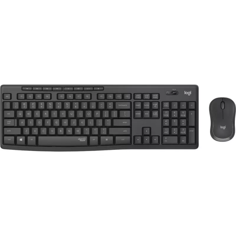 LOGITECH MK295 Tylus belaidis rinkinys Graphite AZERTY Belgijos
