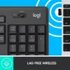LOGITECH MK295 Tylus belaidis rinkinys Graphite AZERTY Belgijos