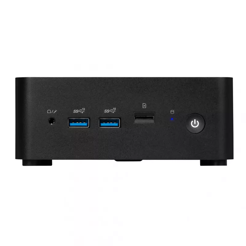 MSI Cubi NUC 1MG-019DE mini kompiuteris, Intel Core 7 150U, 16 GB DDR5, 512 GB SSD, Windows 11 Pro, juodas