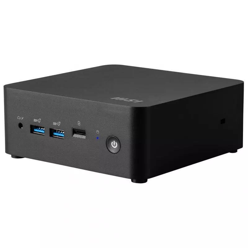 MSI Cubi NUC 1MG-019DE mini kompiuteris, Intel Core 7 150U, 16 GB DDR5, 512 GB SSD, Windows 11 Pro, juodas