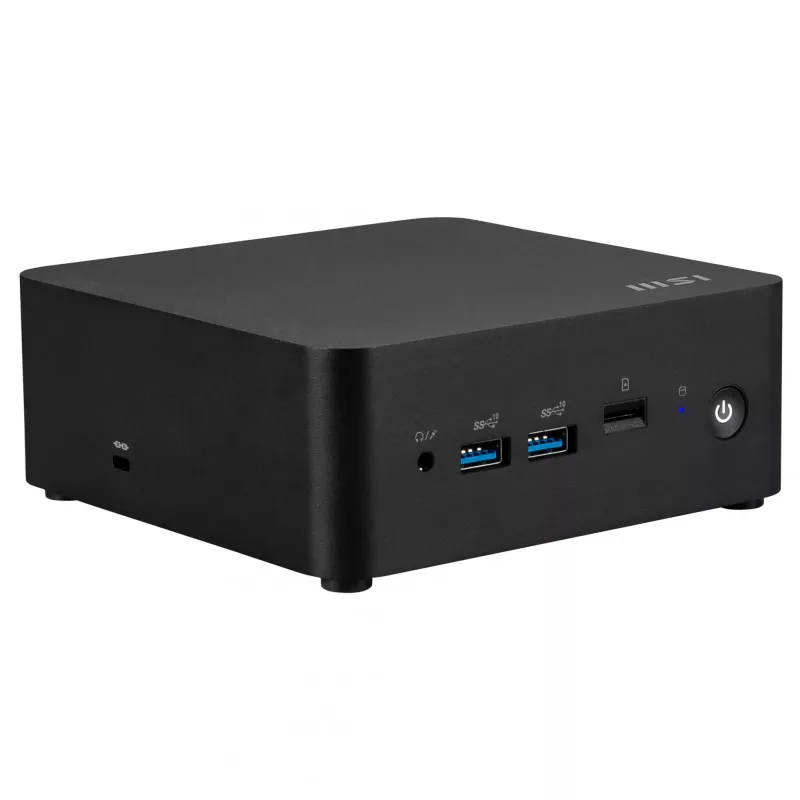 MSI Cubi NUC 1MG-019DE mini kompiuteris, Intel Core 7 150U, 16 GB DDR5, 512 GB SSD, Windows 11 Pro, juodas