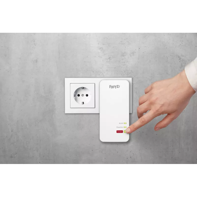 Maitinimo linijos adapteris AVM FRITZ!Powerline 1240 AX 1200 Mbit/s Ethernet LAN Wi-Fi Baltas