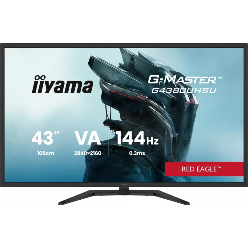 Monitorius iiyama G-MASTER G4380UHSU-B2 108 cm (42,5 colio) 3840 x 2160 pikselių 4K Ultra HD LED juodas