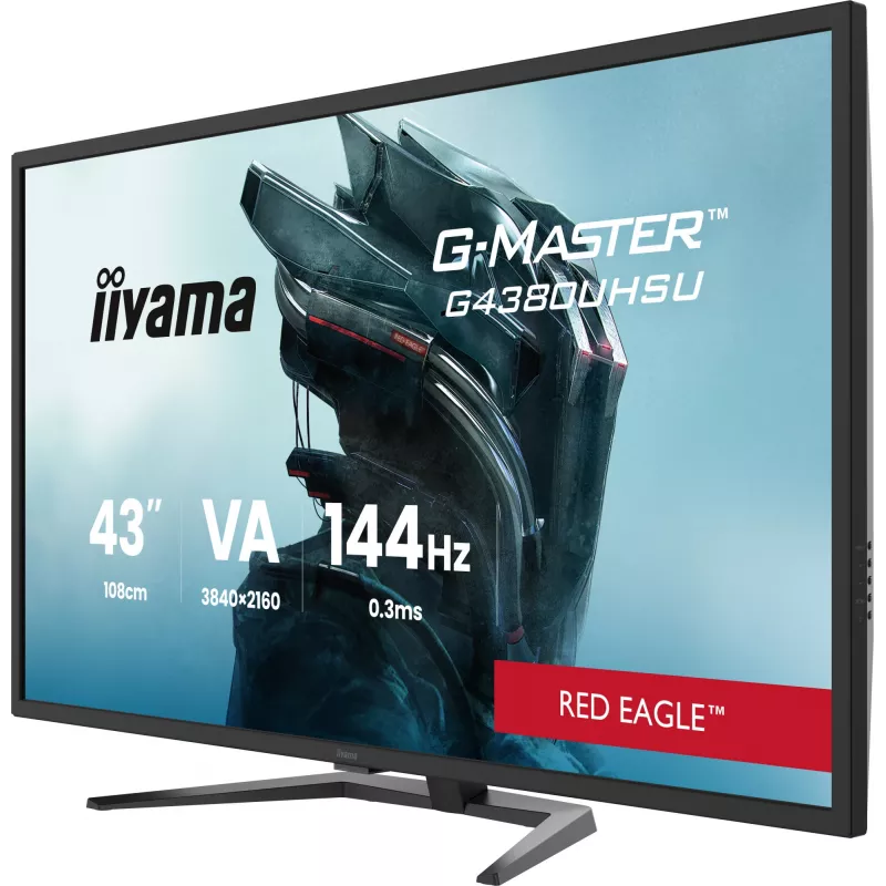 Monitorius iiyama G-MASTER G4380UHSU-B2 108 cm (42,5 colio) 3840 x 2160 pikselių 4K Ultra HD LED juodas