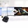 ATEN CS22H 2 prievadų USB 4K HDMI KVM jungiklis su nuotoliniu prievadų parinkikliu