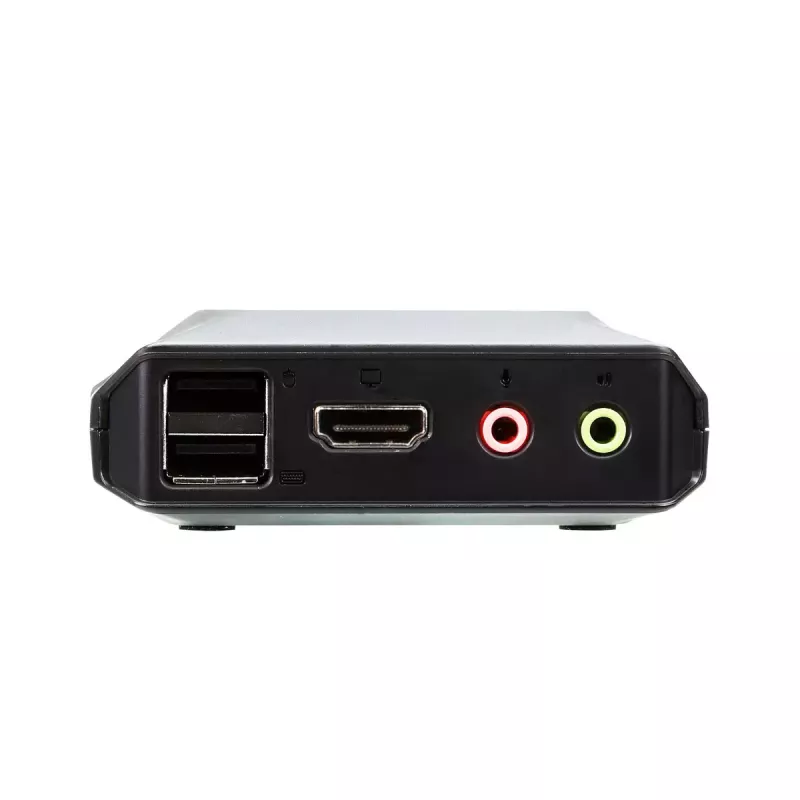 ATEN CS22H 2 prievadų USB 4K HDMI KVM jungiklis su nuotoliniu prievadų parinkikliu