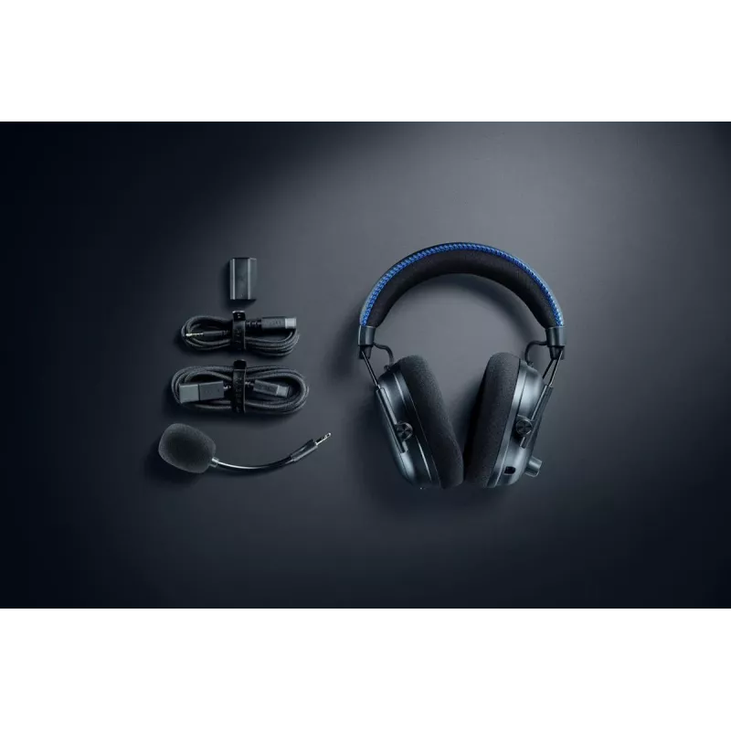 RAZER Blackshark V3 Pro - belaidės ausinės su ANC, stereo, USB, juodos, skirtos PlayStation