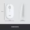 LOGITECH MK470 – belaidis klaviatūros ir pelės rinkinys, offwhite, AZERTY prancūzų išdėstymas
