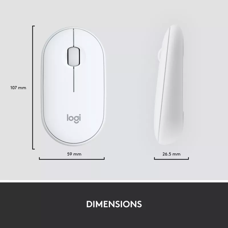 LOGITECH MK470 – belaidis klaviatūros ir pelės rinkinys, offwhite, AZERTY prancūzų išdėstymas