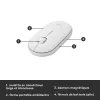 LOGITECH MK470 – belaidis klaviatūros ir pelės rinkinys, offwhite, AZERTY prancūzų išdėstymas