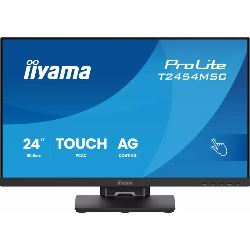 Monitorius iiyama ProLite T2454MSC-B3AG 23,8 col. Full HD LED liečiamasis ekranas, juodas