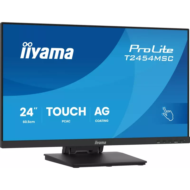 Monitorius iiyama ProLite T2454MSC-B3AG 23,8 col. Full HD LED liečiamasis ekranas, juodas