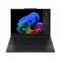 Lenovo ThinkPad T14s Gen 6 (Snapdragon) Copilot+ PC X1E-78-100 nešiojamas kompiuteris 35,6 cm (14 colių) WUXGA 32 GB LPDDR5x-SDRAM 1 TB SSD Wi-Fi 7 (802.11be) Windows 11 Pro vokiška juoda