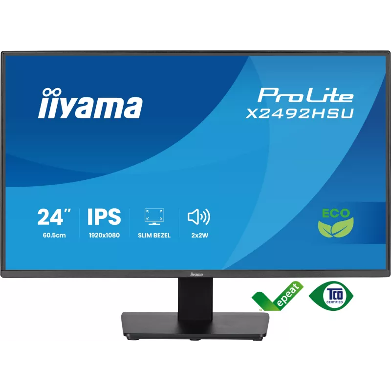 Monitorius iiyama ProLite X2492HSU-B1 60,5 cm (23,8 colio) 1920 x 1080 pikselių Full HD LED juodas