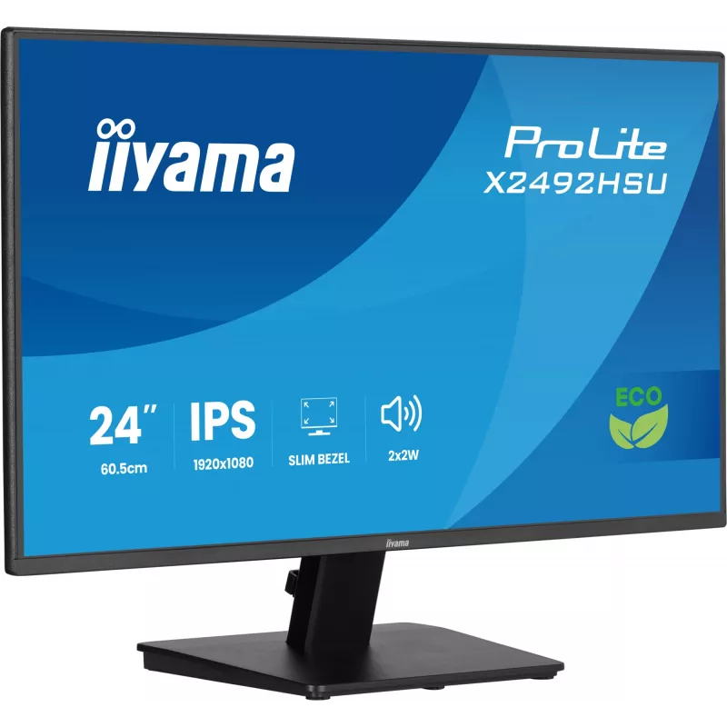 Monitorius iiyama ProLite X2492HSU-B1 60,5 cm (23,8 colio) 1920 x 1080 pikselių Full HD LED juodas