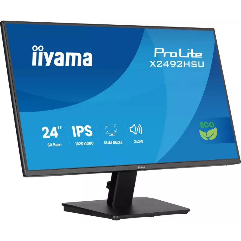 Monitorius iiyama ProLite X2492HSU-B1 60,5 cm (23,8 colio) 1920 x 1080 pikselių Full HD LED juodas