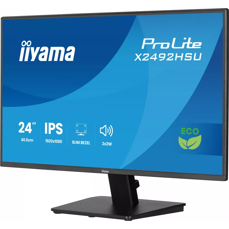 Monitorius iiyama ProLite X2492HSU-B1 60,5 cm (23,8 colio) 1920 x 1080 pikselių Full HD LED juodas
