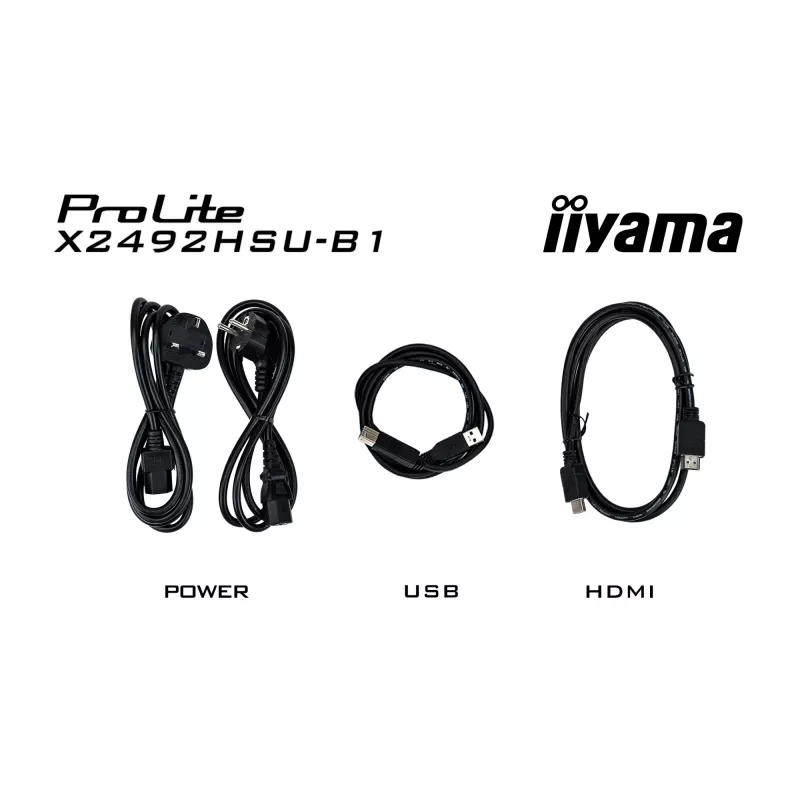 Monitorius iiyama ProLite X2492HSU-B1 60,5 cm (23,8 colio) 1920 x 1080 pikselių Full HD LED juodas