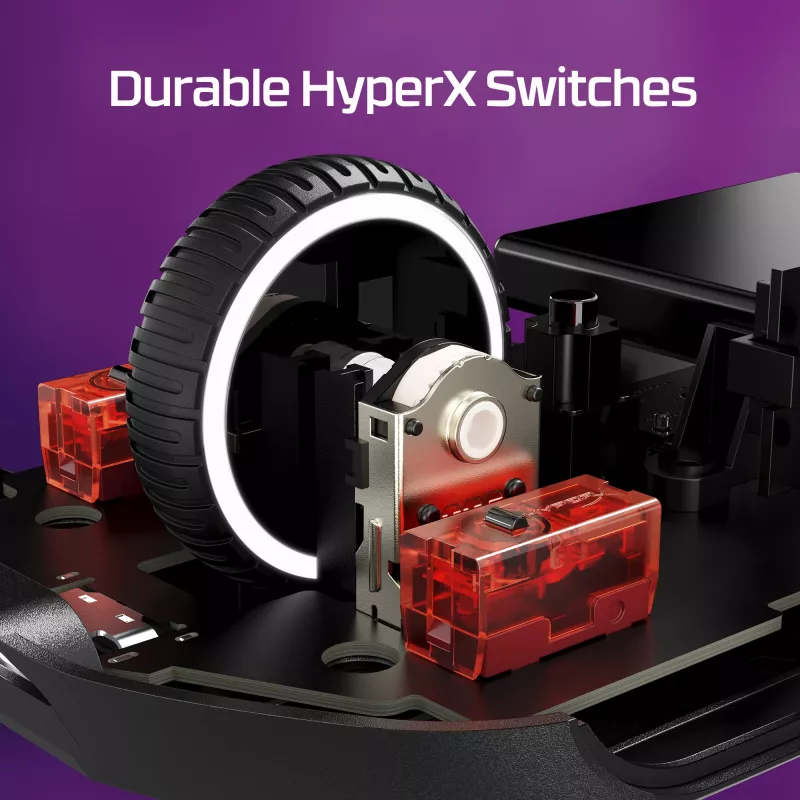 HyperX Pulsefire Haste 2 - belaidė žaidimų pelė (balta)