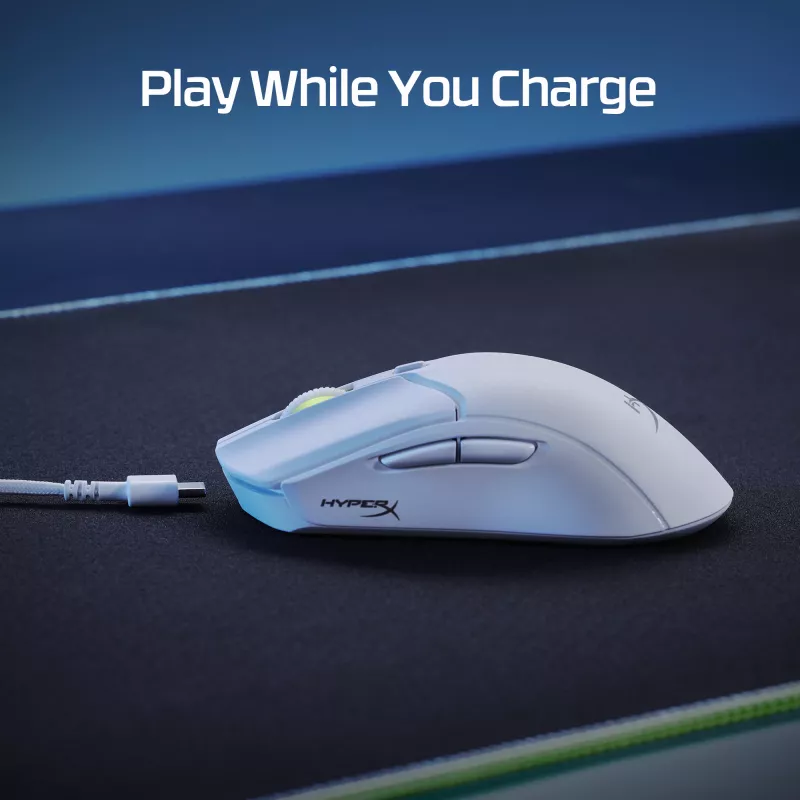 HyperX Pulsefire Haste 2 - belaidė žaidimų pelė (balta)