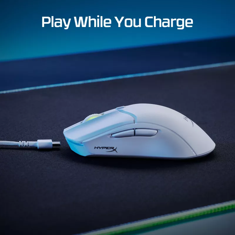 HyperX Pulsefire Haste 2 - belaidė žaidimų pelė (balta)