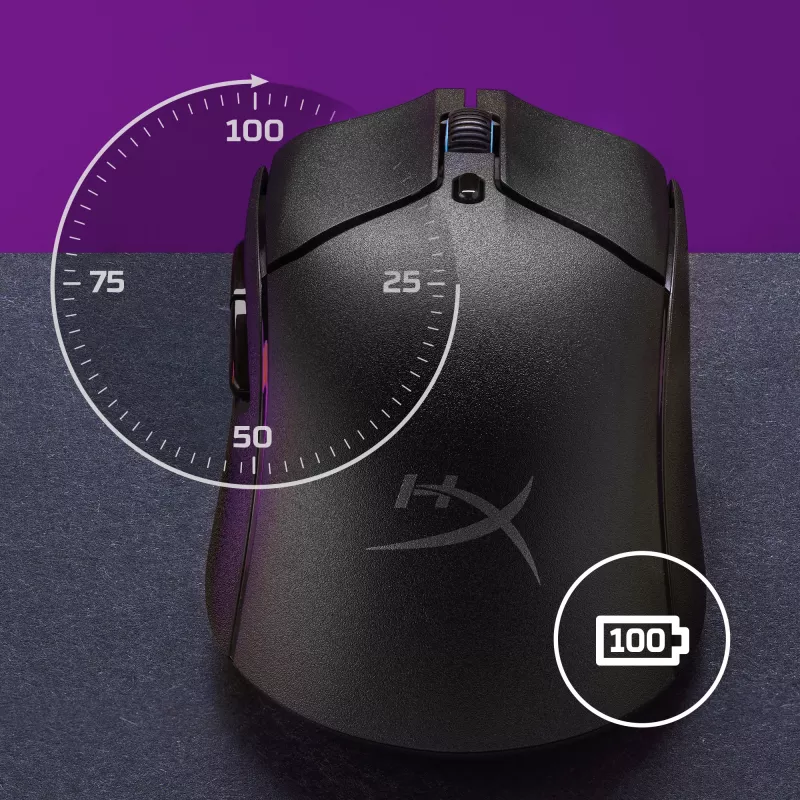 HyperX Pulsefire Haste 2 - belaidė žaidimų pelė (balta)