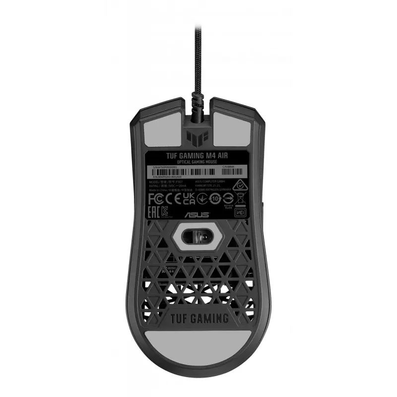 ASUS TUF Gaming M4 Air pelė, ambidekstrinė, USB-A, optinė, 16000 DPI