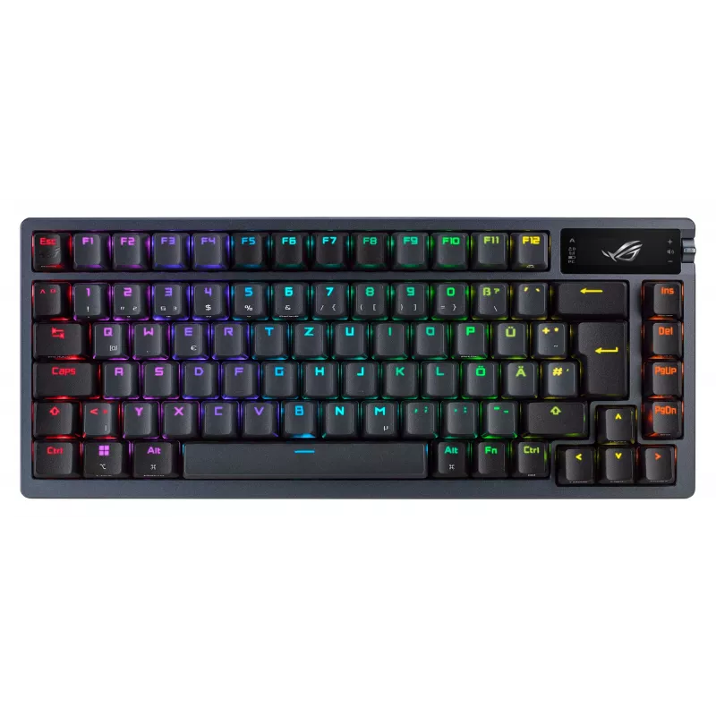 ASUS ROG Azoth klaviatūra žaidimams USB + RF belaidė + Bluetooth QWERTY juoda