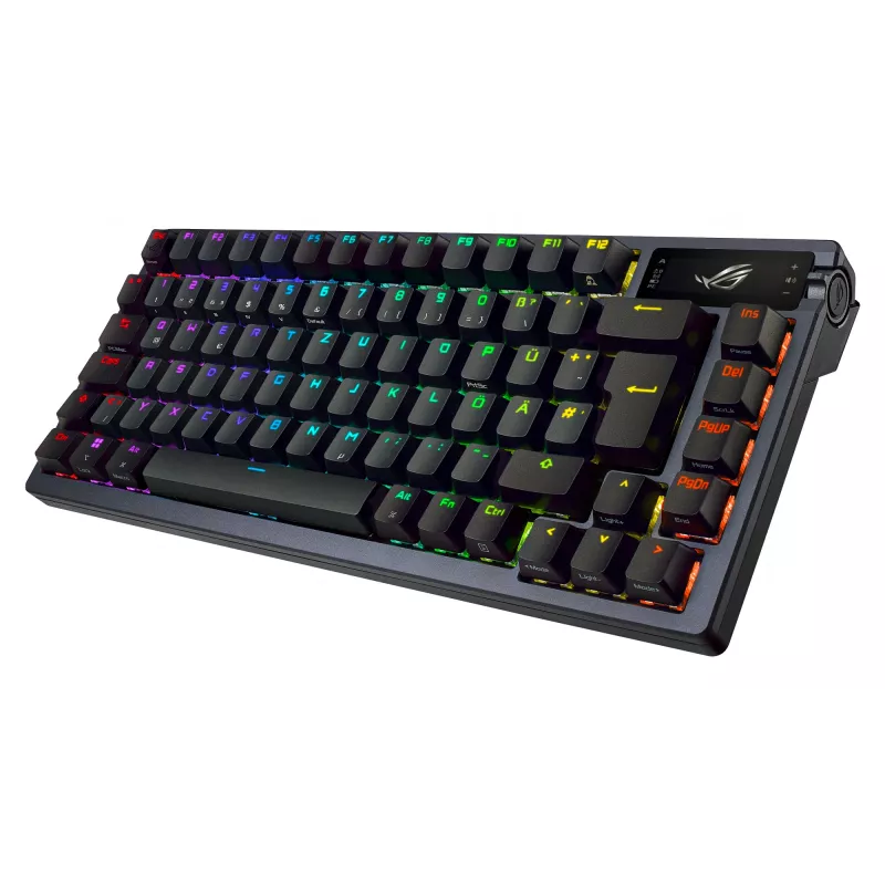 ASUS ROG Azoth klaviatūra žaidimams USB + RF belaidė + Bluetooth QWERTY juoda
