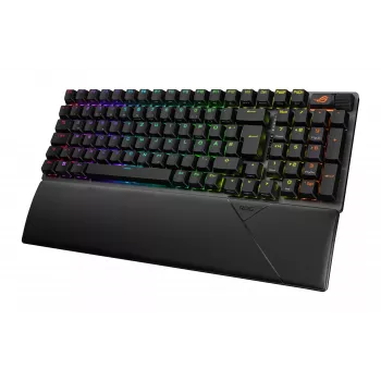 ASUS ROG Strix Scope II 96 Wireless klaviatūra žaidimams USB + RF belaidis + Bluetooth QWERTZ vokiška juoda