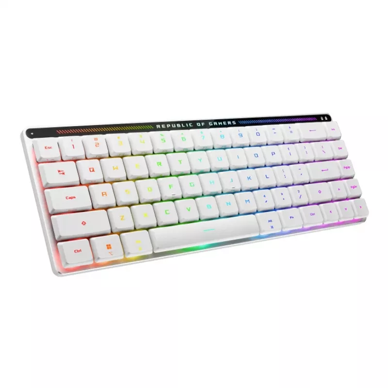 ASUS ROG Falchion RX Low Profile klaviatūra žaidimams USB + RF belaidė + Bluetooth QWERTZ balta