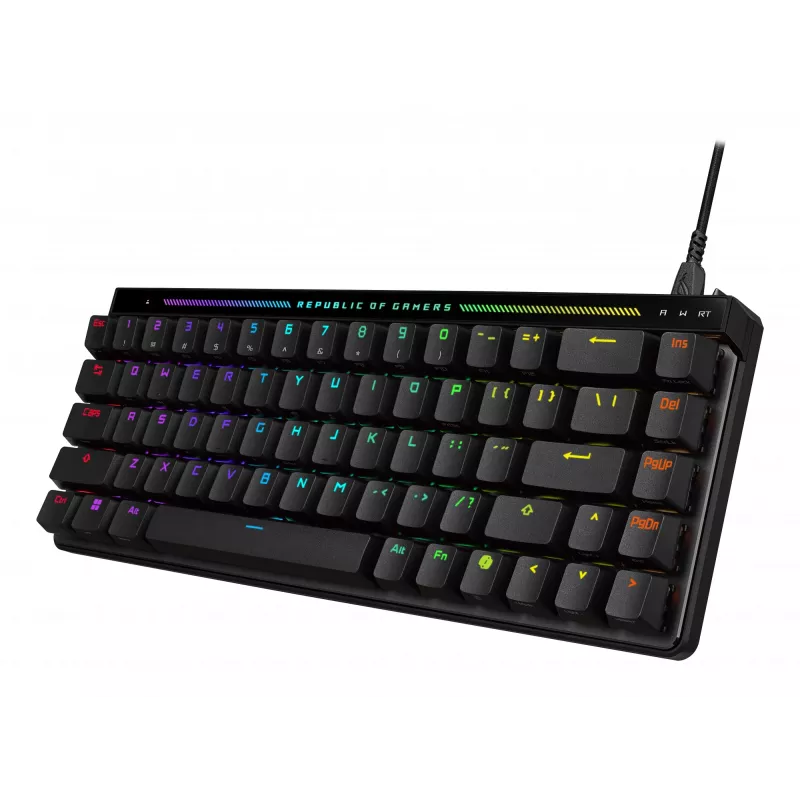 ASUS ROG Falchion Ace HFX kompaktiška žaidimų klaviatūra, USB, QWERTZ, juoda