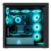 ARCTIC Xtender VG (Mirror Black) Premium E-ATX kompiuterio korpusas su vertikaliu vaizdo plokštės montavimu